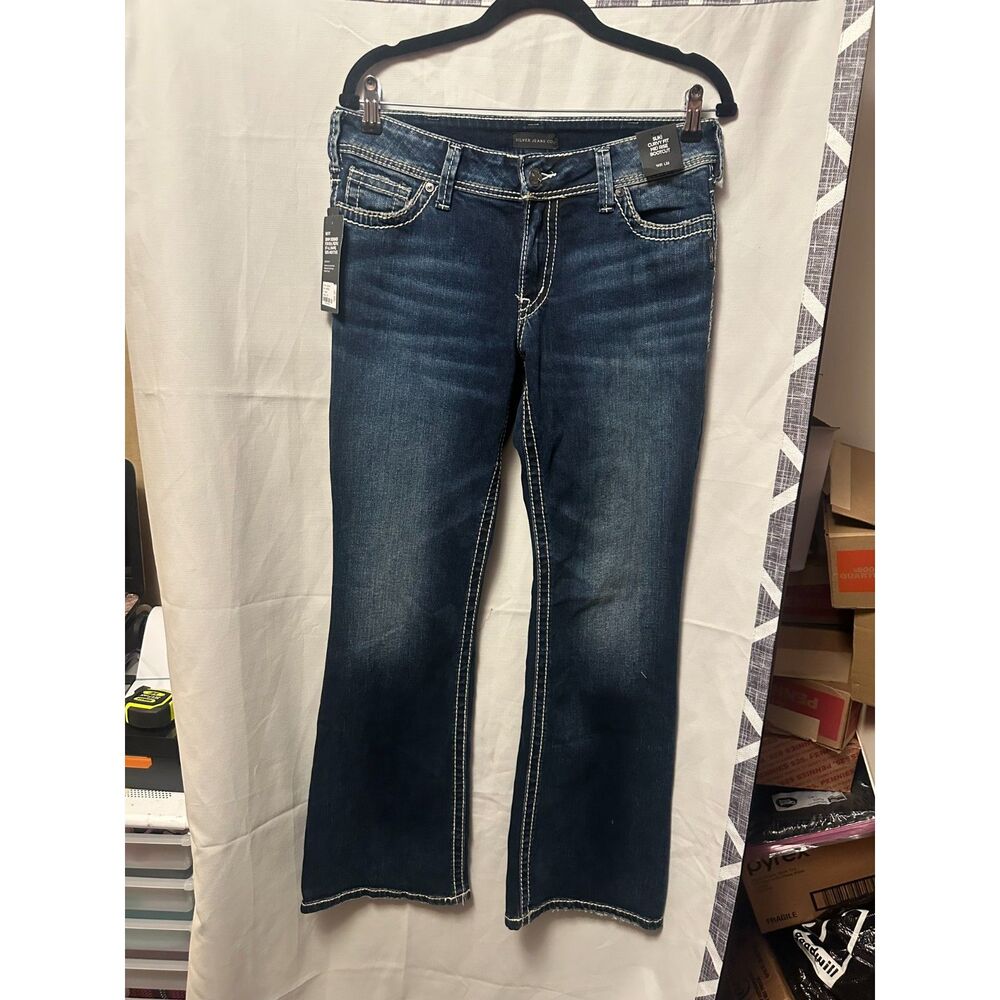 NWT Woman Silver Jeans Co Suki Curvy Fit Mid Rise Bootcut Size 31x32 Indigo